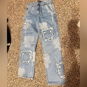 Taka High Rise Light Blue Distressed Jeans